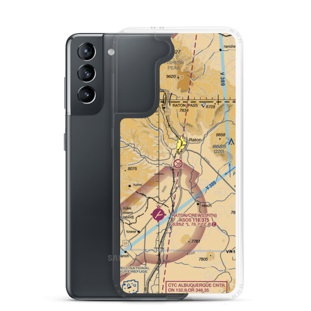 La Mesa Park Airport (NM67) VFR Sectional Samsung Case Samsung Galaxy S21 model shown