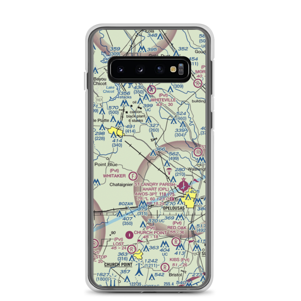 La Petite Airdrome Ultralightport (LS59) VFR Sectional Samsung Case Samsung Galaxy S10 model shown