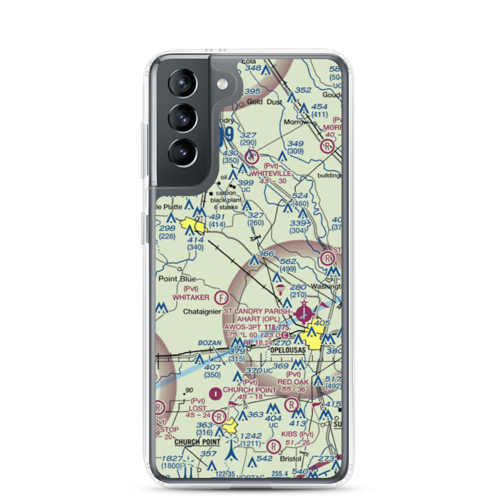 La Petite Airdrome Ultralightport (LS59) VFR Sectional Samsung Case Samsung Galaxy S21 model shown