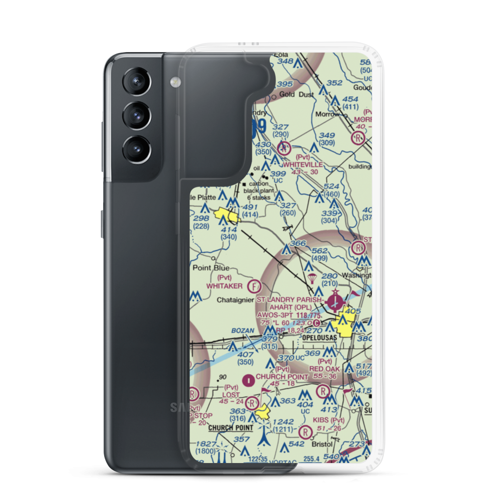 La Petite Airdrome Ultralightport (LS59) VFR Sectional Samsung Case Samsung Galaxy S21 model shown