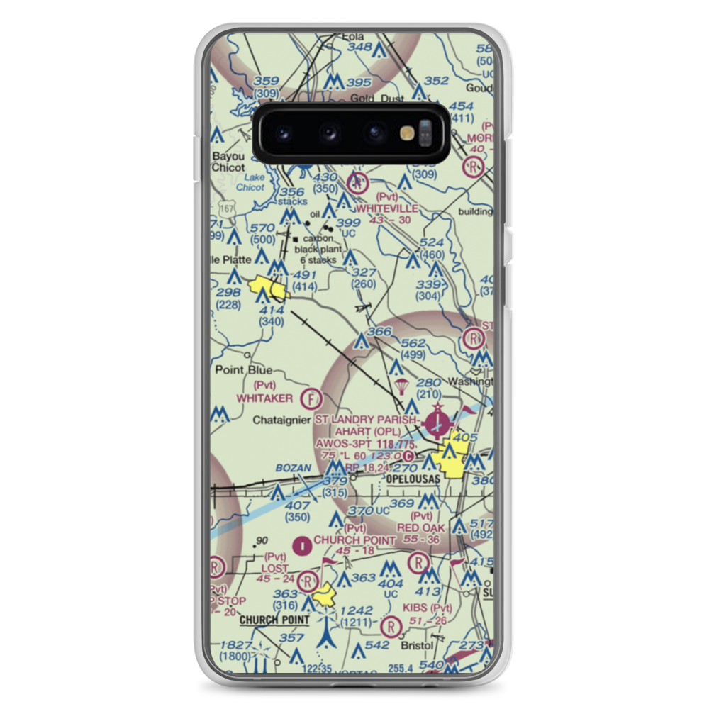 La Petite Airdrome Ultralightport (LS59) VFR Sectional Samsung Case Samsung Galaxy S10+ model shown