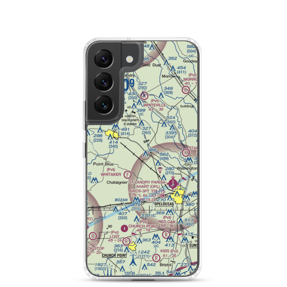 La Petite Airdrome Ultralightport (LS59) VFR Sectional Samsung Case Samsung Galaxy S22 model shown