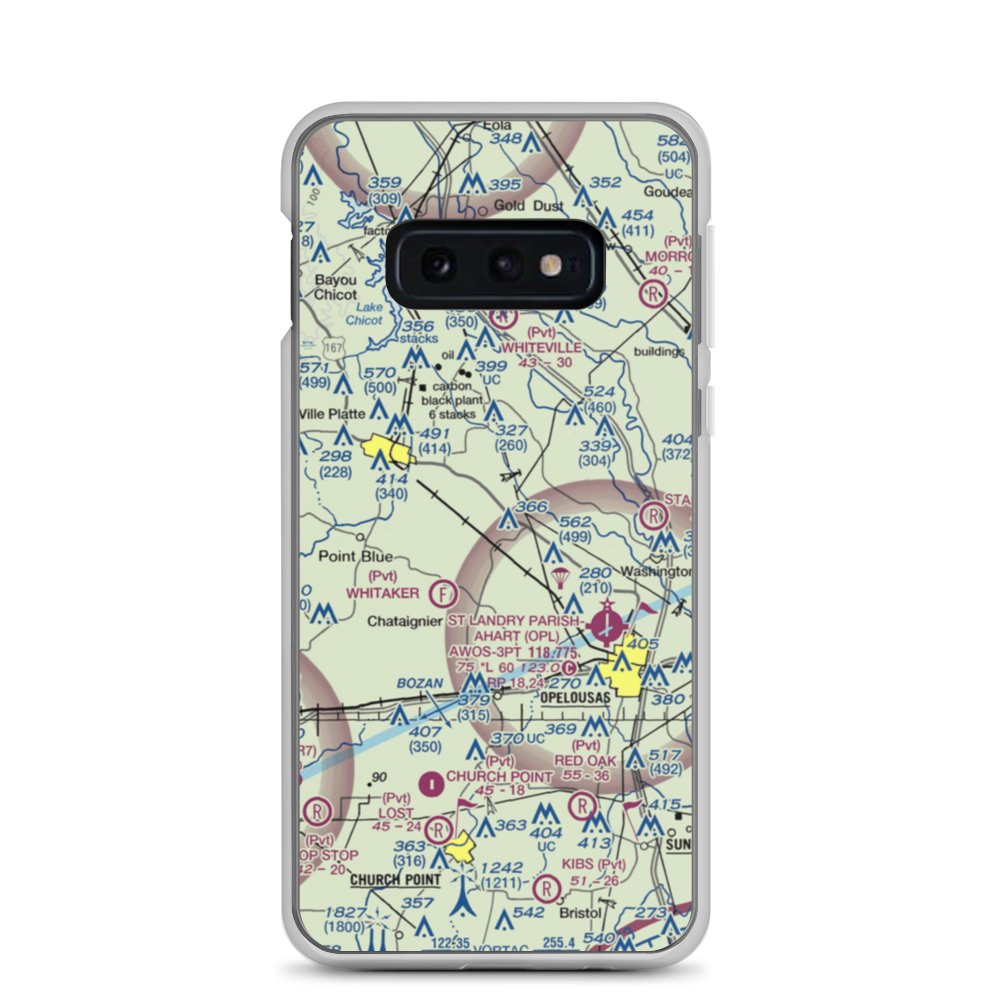 La Petite Airdrome Ultralightport (LS59) VFR Sectional Samsung Case Samsung Galaxy S10e model shown