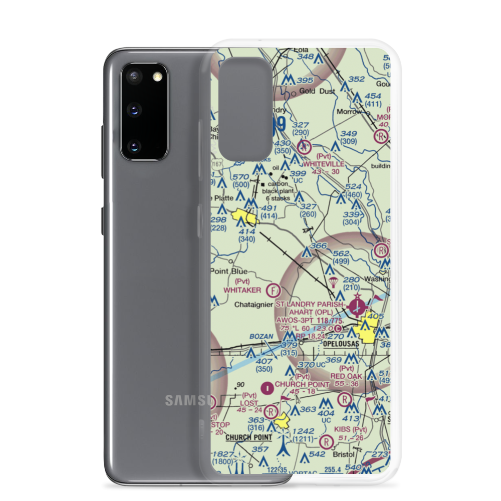 La Petite Airdrome Ultralightport (LS59) VFR Sectional Samsung Case Samsung Galaxy S20 model shown
