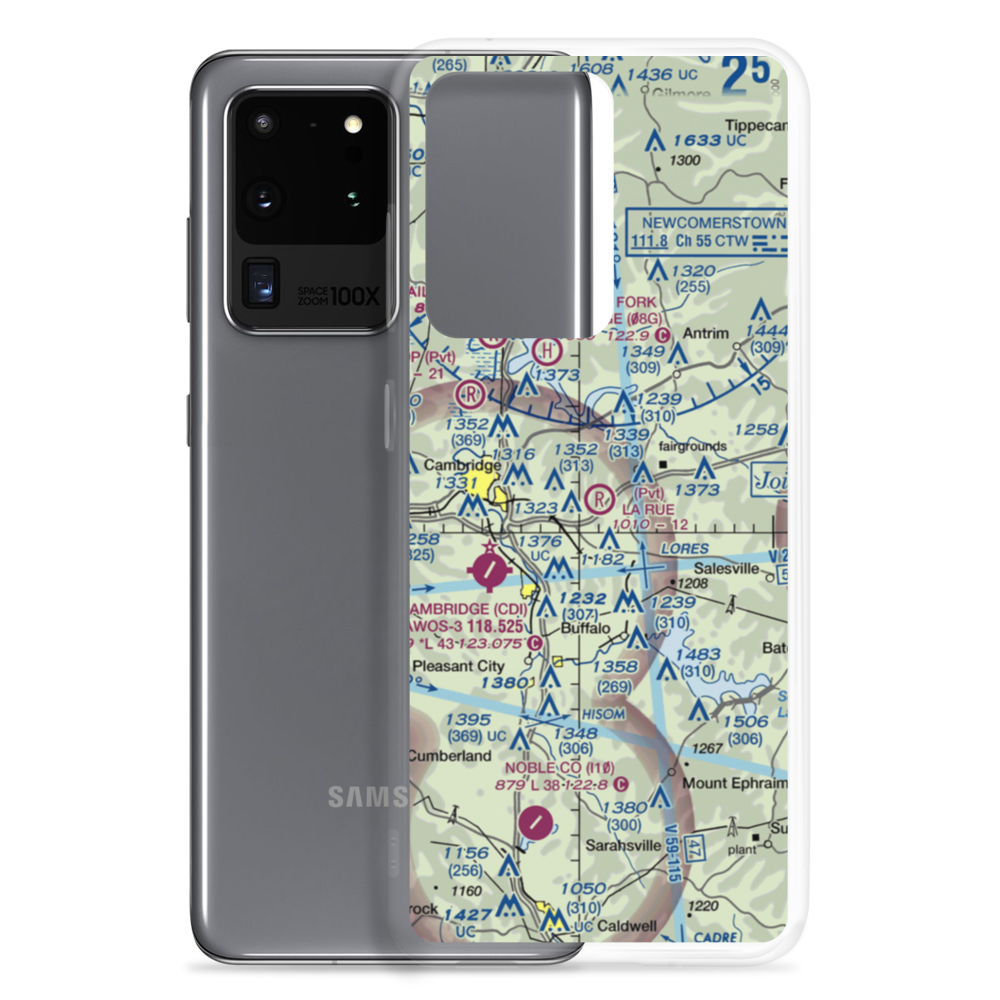 La Rue Airport (OH94) VFR Sectional Samsung Case Samsung Galaxy S20 Ultra model shown