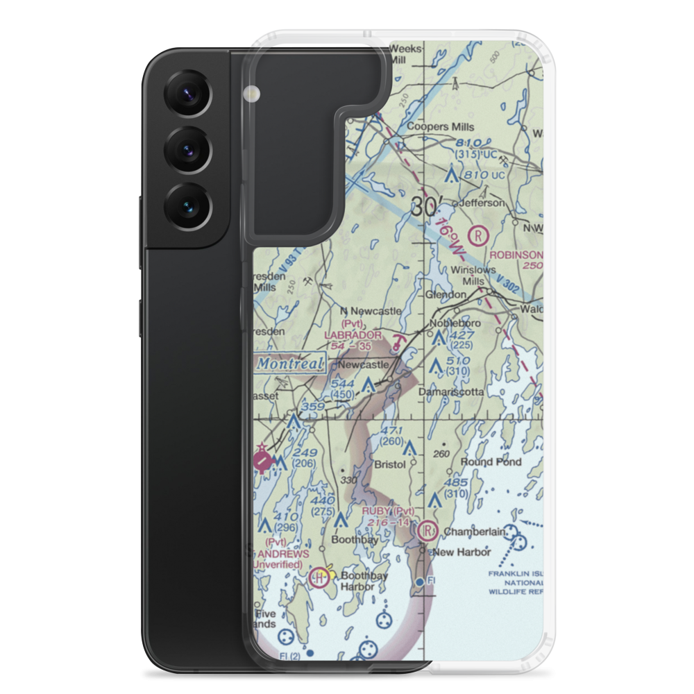 Labrador Landing Seaplane Base (74ME) VFR Sectional Samsung Case Samsung Galaxy S22 Plus model shown