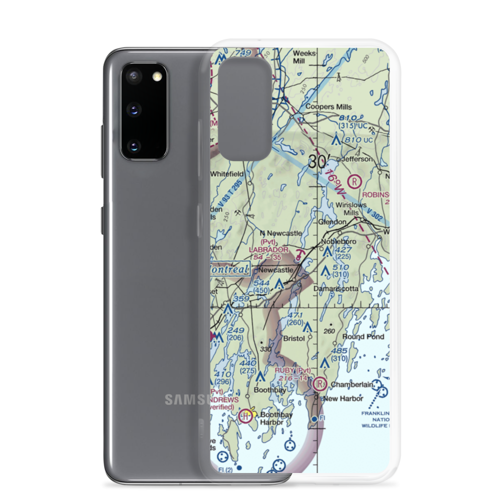 Labrador Landing Seaplane Base (74ME) VFR Sectional Samsung Case Samsung Galaxy S20 model shown