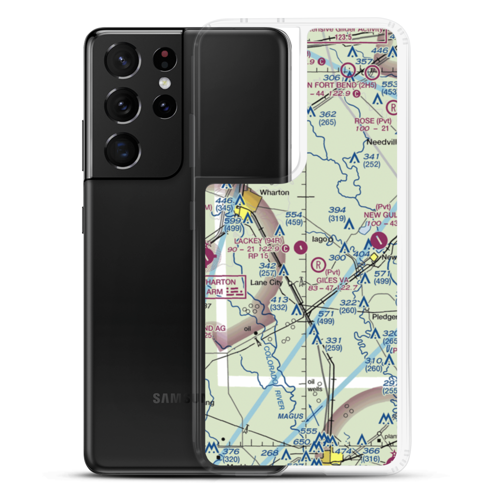 Lackey Aviation Airport (94R) VFR Sectional Samsung Case Samsung Galaxy S21 Ultra model shown