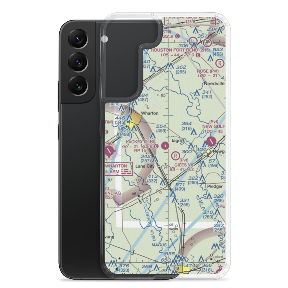 Lackey Aviation Airport (94R) VFR Sectional Samsung Case Samsung Galaxy S22 Plus model shown
