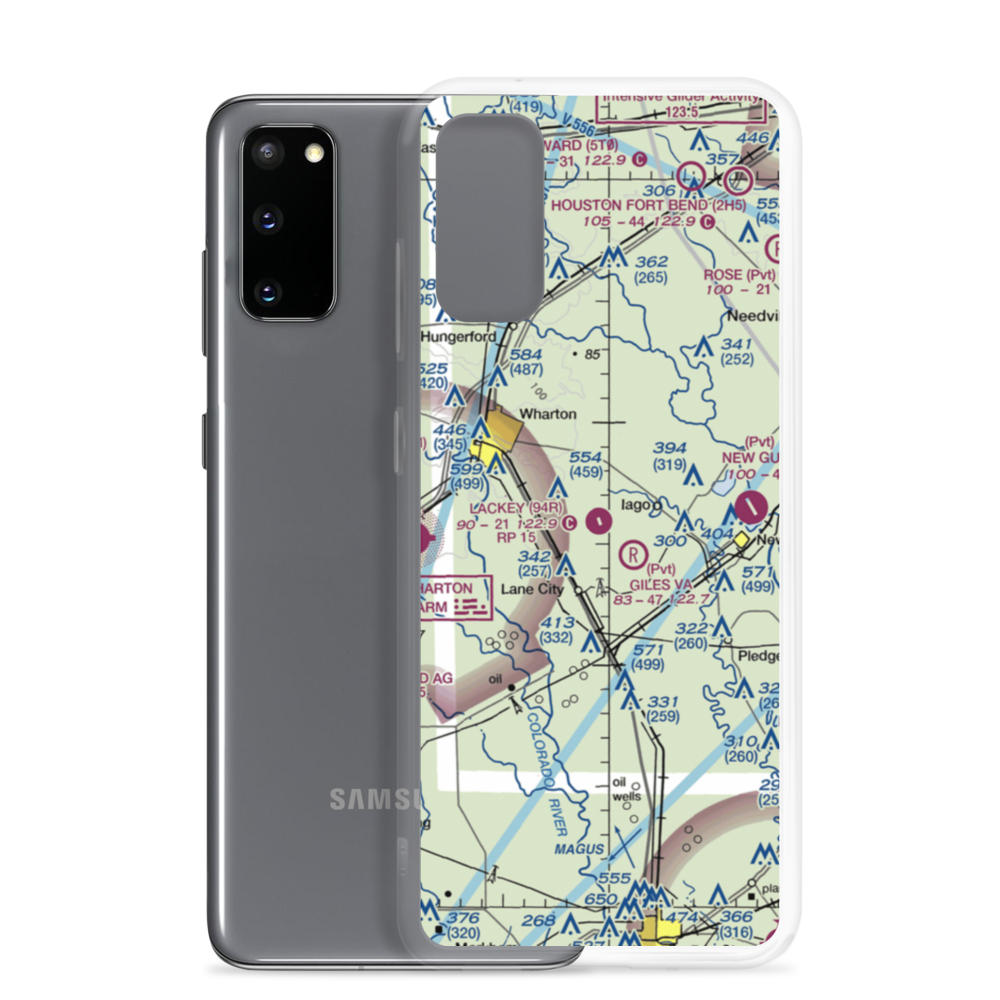 Lackey Aviation Airport (94R) VFR Sectional Samsung Case Samsung Galaxy S20 model shown