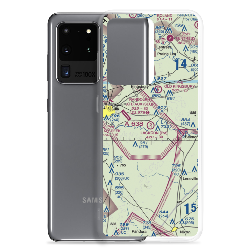 Lackorn Airport (TE51) VFR Sectional Samsung Case Samsung Galaxy S20 Ultra model shown