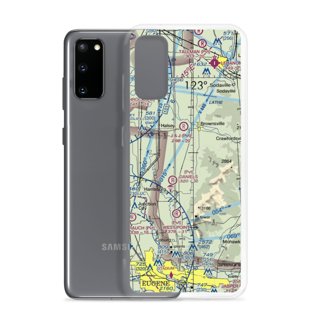 Lafferty Field (9OR0) VFR Sectional Samsung Case Samsung Galaxy S20 model shown