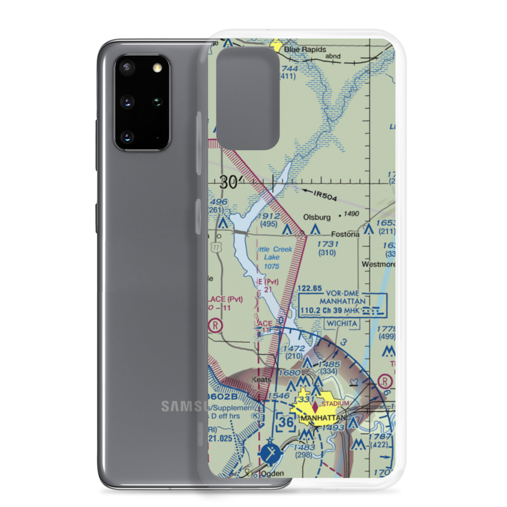 Laflin Ranch Airport (SN99) VFR Sectional Samsung Case Samsung Galaxy S20 Plus model shown