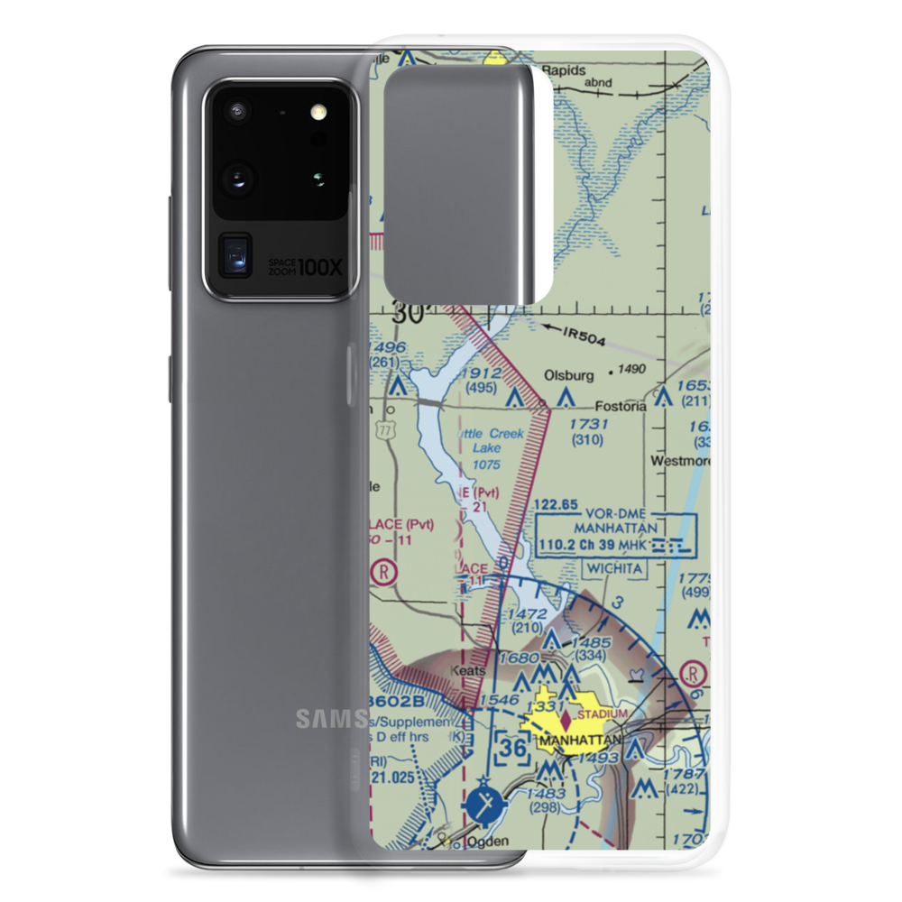 Laflin Ranch Airport (SN99) VFR Sectional Samsung Case Samsung Galaxy S20 Ultra model shown
