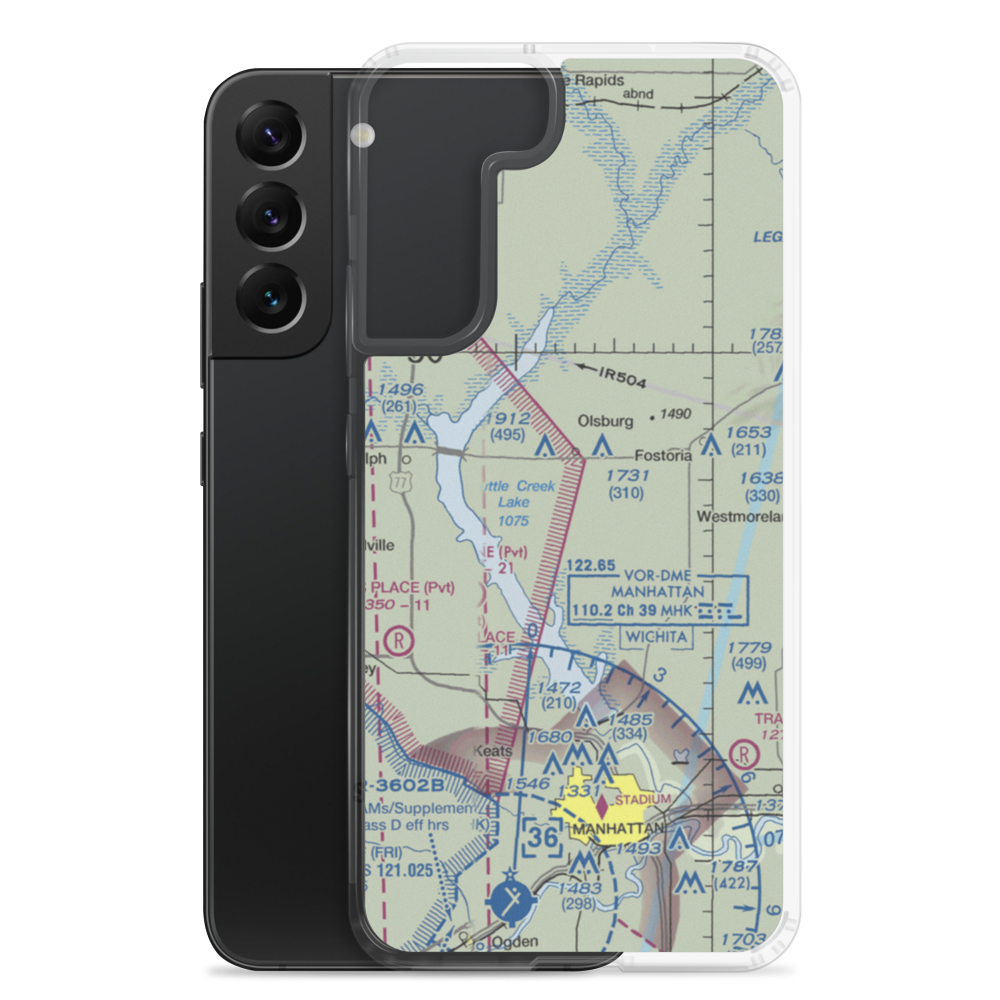 Laflin Ranch Airport (SN99) VFR Sectional Samsung Case Samsung Galaxy S22 Plus model shown