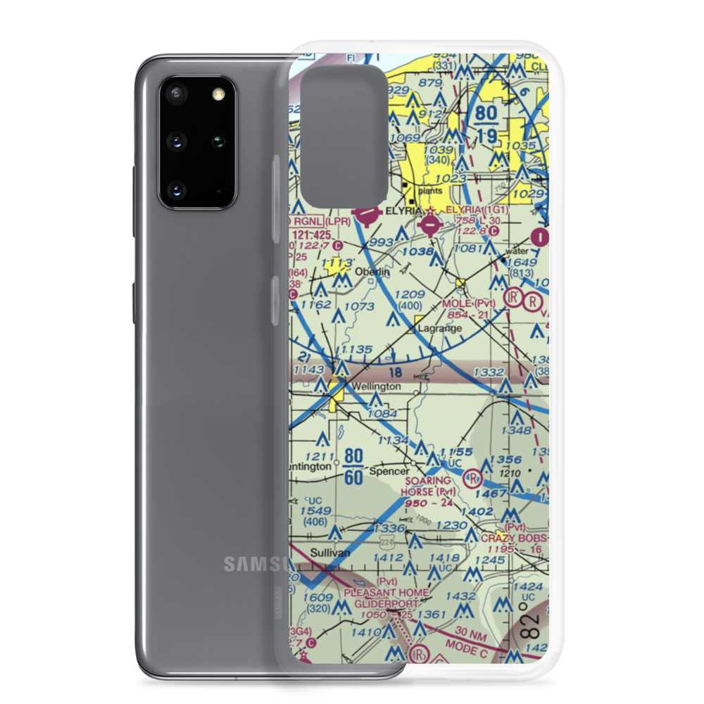 Lagrange Airport (92D) VFR Sectional Samsung Case Samsung Galaxy S20 Plus model shown