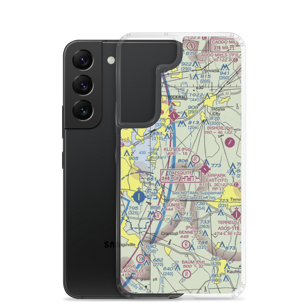 Lagrone Ranch Airport (19TA) VFR Sectional Samsung Case Samsung Galaxy S22 model shown