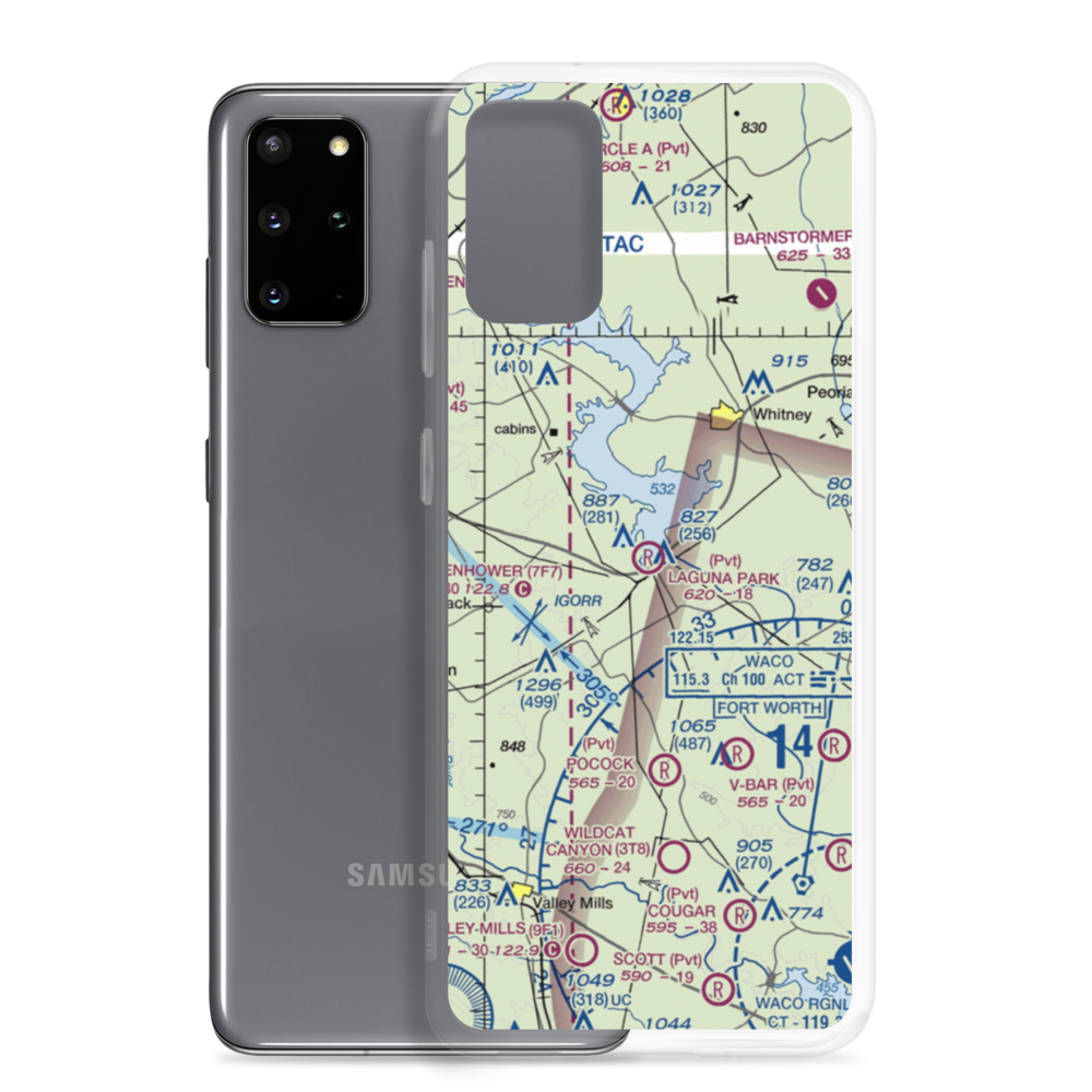 Laguna Park Community Airport (TX82) VFR Sectional Samsung Case Samsung Galaxy S20 Plus model shown