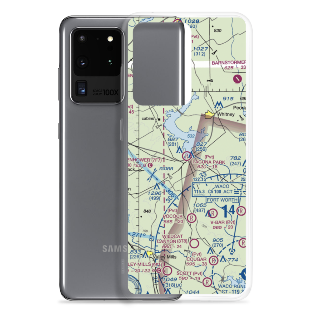 Laguna Park Community Airport (TX82) VFR Sectional Samsung Case Samsung Galaxy S20 Ultra model shown