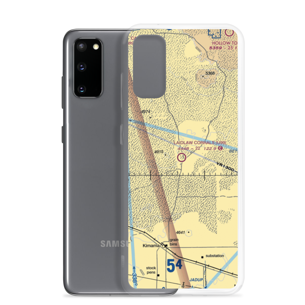 Laidlaw Corrals Airport (U99) VFR Sectional Samsung Case Samsung Galaxy S20 model shown