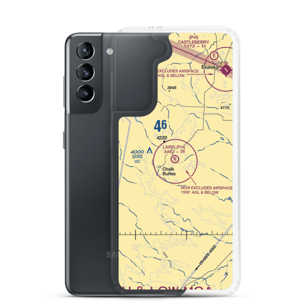Laird Ranch Airport (MT05) VFR Sectional Samsung Case Samsung Galaxy S21 model shown