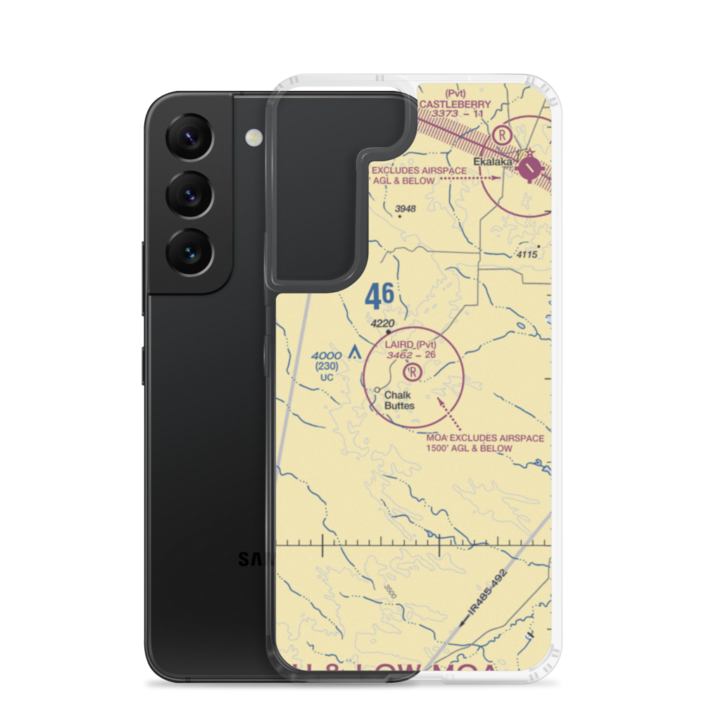 Laird Ranch Airport (MT05) VFR Sectional Samsung Case Samsung Galaxy S22 model shown