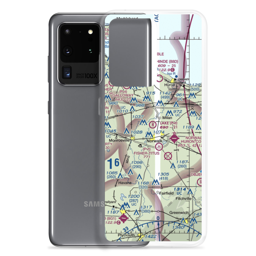 Lake Air Ranch Airport (87OI) VFR Sectional Samsung Case Samsung Galaxy S20 Ultra model shown