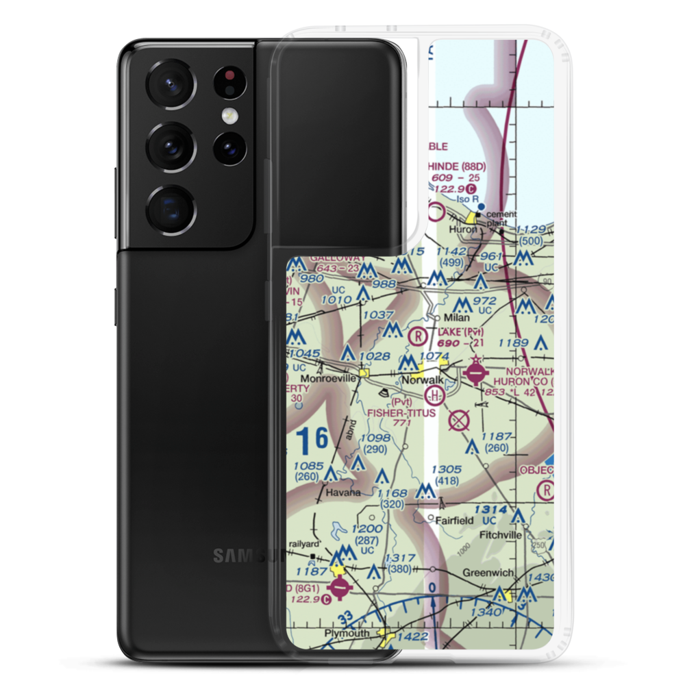 Lake Air Ranch Airport (87OI) VFR Sectional Samsung Case Samsung Galaxy S21 Ultra model shown
