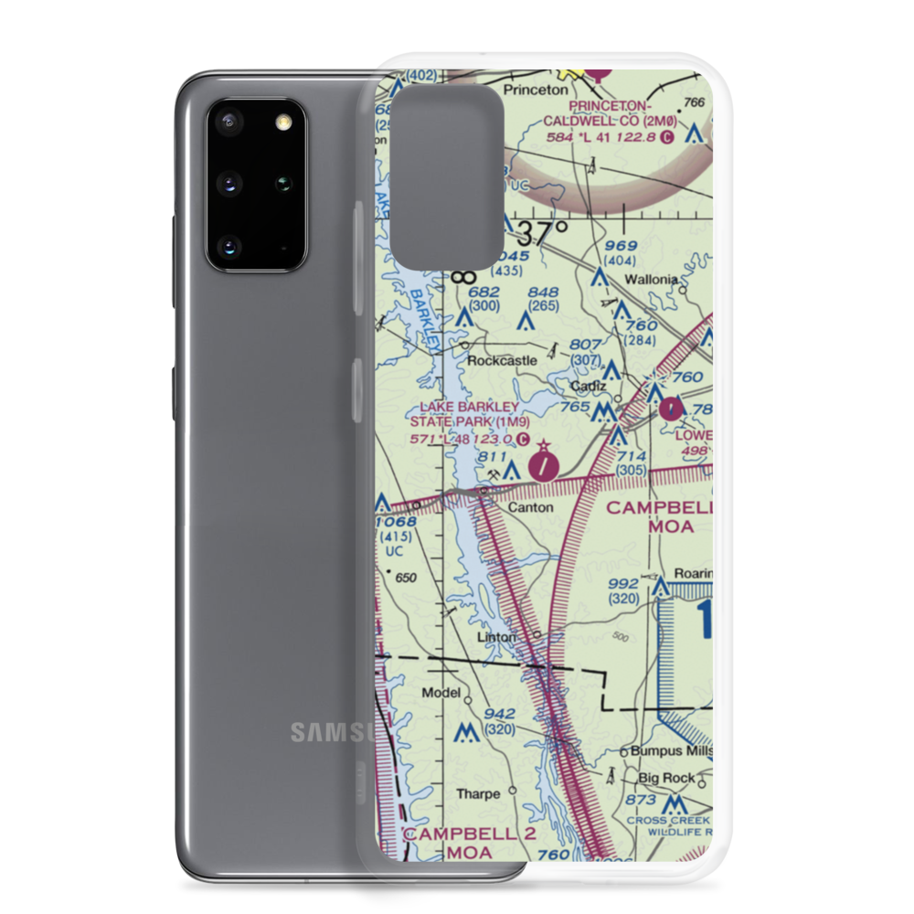 Lake Barkley State Park Airport (1M9) VFR Sectional Samsung Case Samsung Galaxy S20 Plus model shown