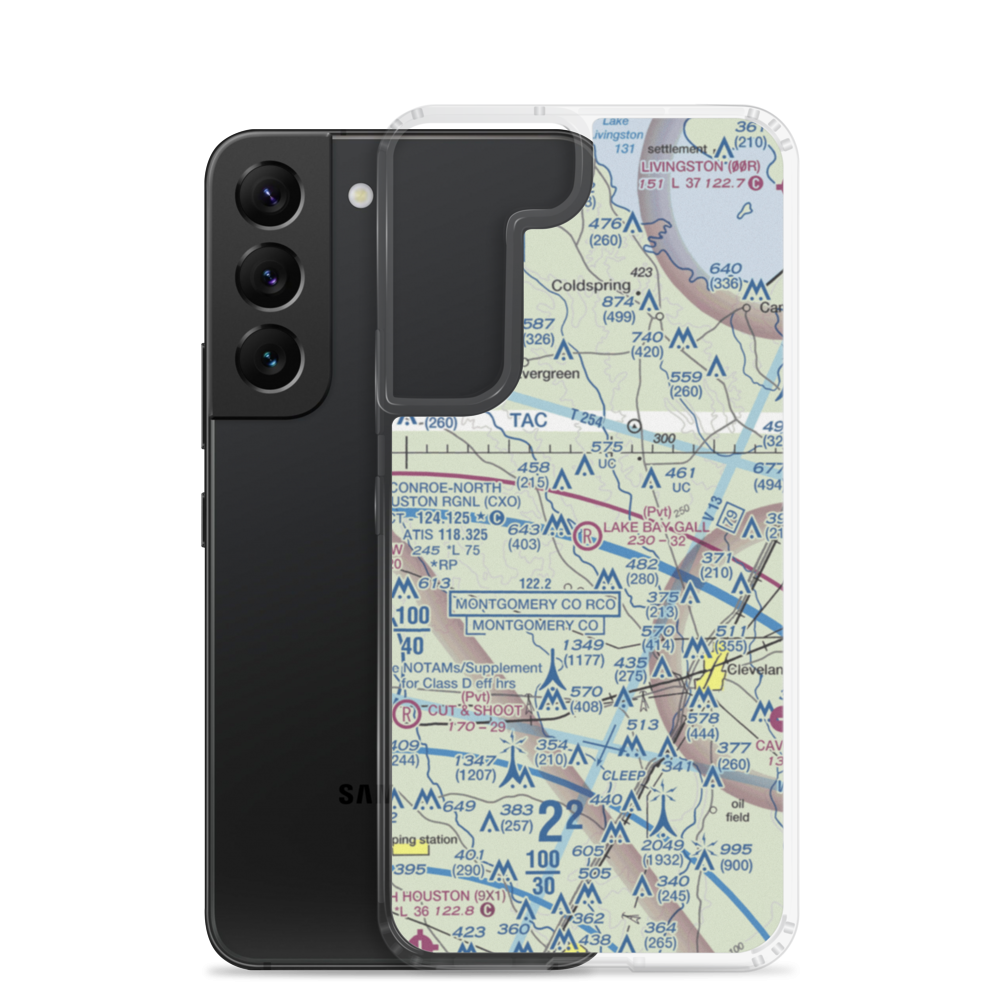Lake Bay Gall Airport (0TS5) VFR Sectional Samsung Case Samsung Galaxy S22 model shown