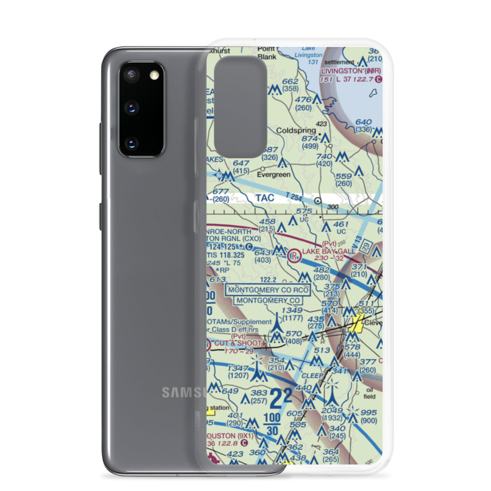 Lake Bay Gall Airport (0TS5) VFR Sectional Samsung Case Samsung Galaxy S20 model shown