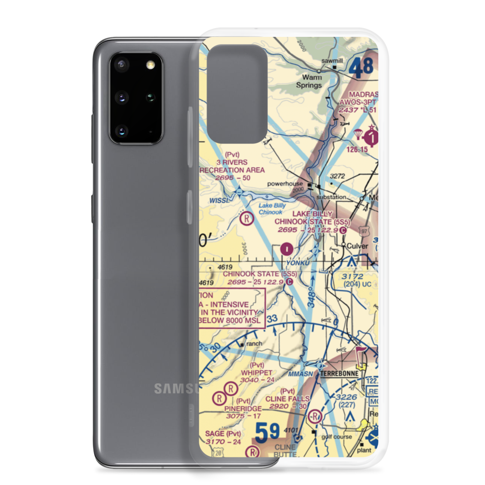Lake Billy Chinook State Airport (5S5) VFR Sectional Samsung Case Samsung Galaxy S20 Plus model shown