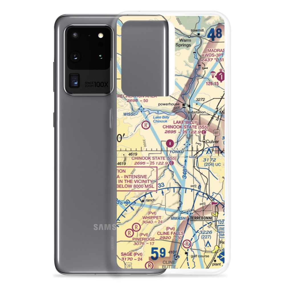 Lake Billy Chinook State Airport (5S5) VFR Sectional Samsung Case Samsung Galaxy S20 Ultra model shown