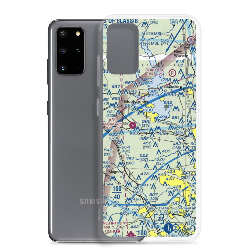 Lake Bonanza Airport (33TA) VFR Sectional Samsung Case Samsung Galaxy S20 Plus model shown