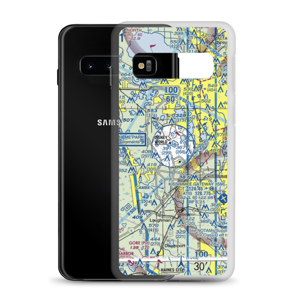 Lake Buena Vista STOLport (DWS) VFR Sectional Samsung Case Samsung Galaxy S10 model shown