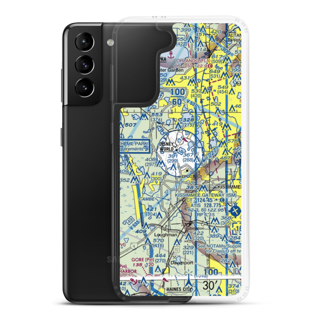 Lake Buena Vista STOLport (DWS) VFR Sectional Samsung Case Samsung Galaxy S21 Plus model shown