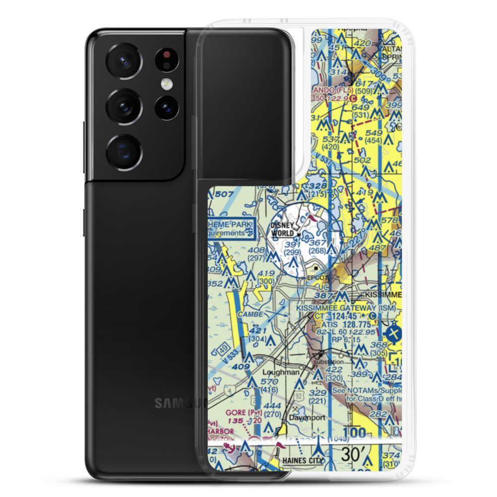 Lake Buena Vista STOLport (DWS) VFR Sectional Samsung Case Samsung Galaxy S21 Ultra model shown