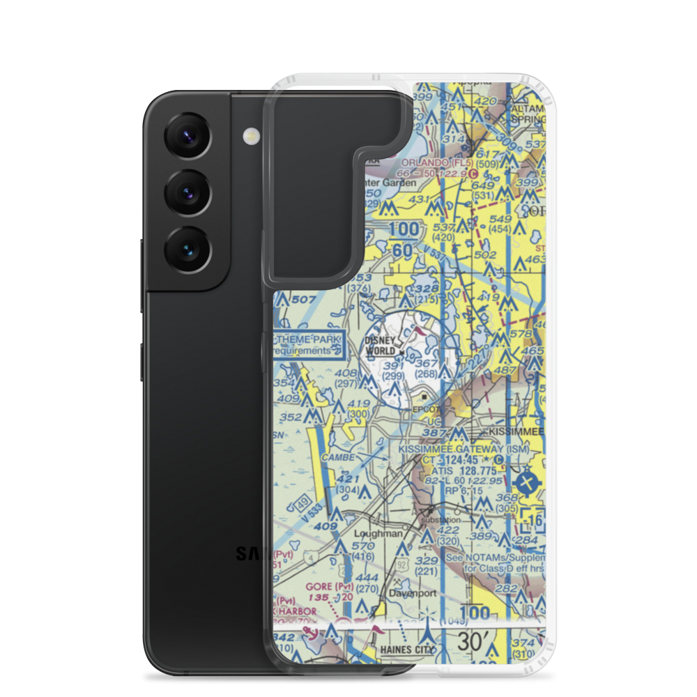 Lake Buena Vista STOLport (DWS) VFR Sectional Samsung Case Samsung Galaxy S22 model shown