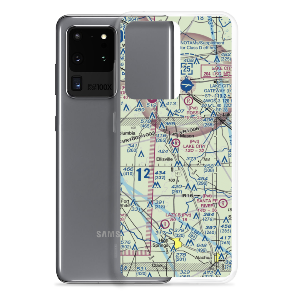 Lake City Airpark (FL27) VFR Sectional Samsung Case Samsung Galaxy S20 Ultra model shown