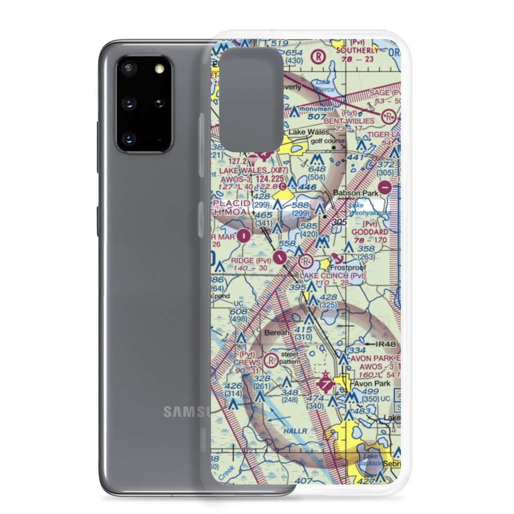 Lake Clinch Airpark (52FL) VFR Sectional Samsung Case Samsung Galaxy S20 Plus model shown