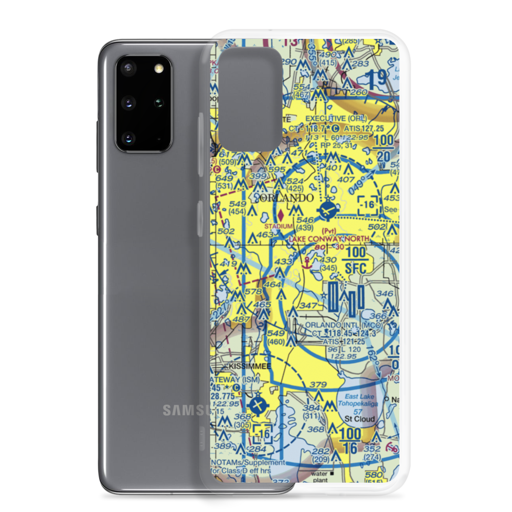 Lake Conway North Seaplane Base (91FL) VFR Sectional Samsung Case Samsung Galaxy S20 Plus model shown