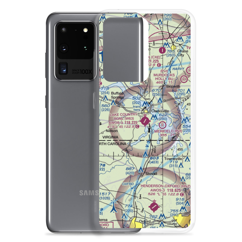 Lake Country Regional Airport (W63) VFR Sectional Samsung Case Samsung Galaxy S20 Ultra model shown