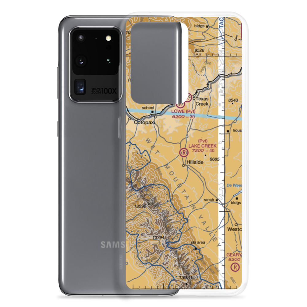 Lake Creek Ranch Airport (92CO) VFR Sectional Samsung Case Samsung Galaxy S20 Ultra model shown