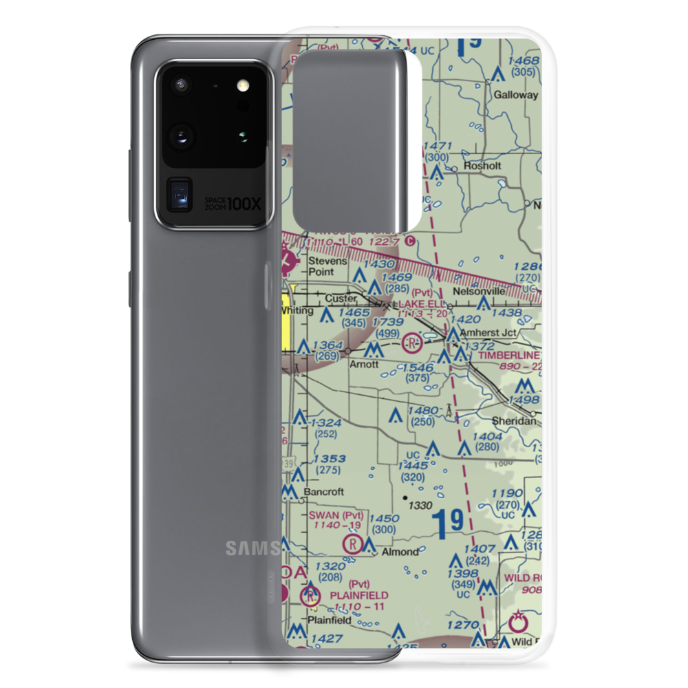 Lake Ell Field (WS14) VFR Sectional Samsung Case Samsung Galaxy S20 Ultra model shown