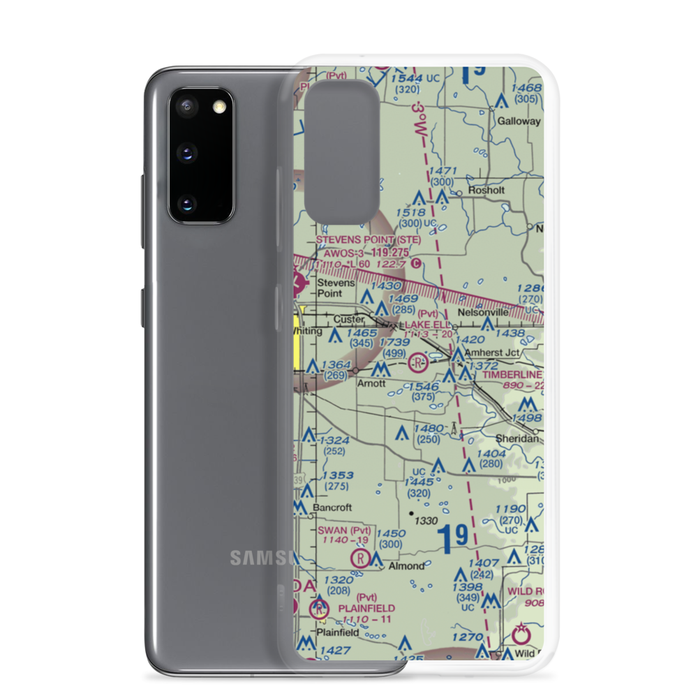Lake Ell Field (WS14) VFR Sectional Samsung Case Samsung Galaxy S20 model shown