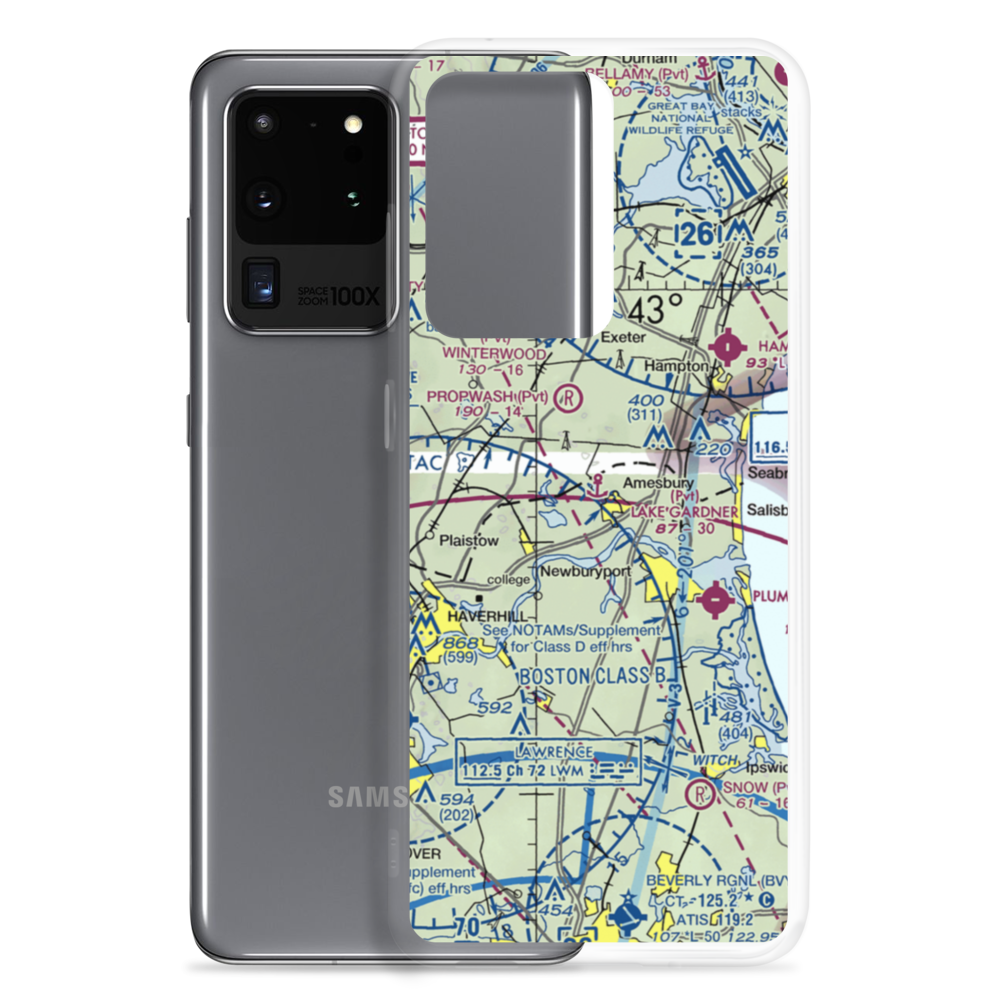 Lake Gardner Seaplane Base (6MA0) VFR Sectional Samsung Case Samsung Galaxy S20 Ultra model shown