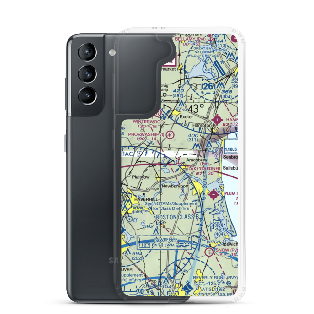 Lake Gardner Seaplane Base (6MA0) VFR Sectional Samsung Case Samsung Galaxy S21 model shown