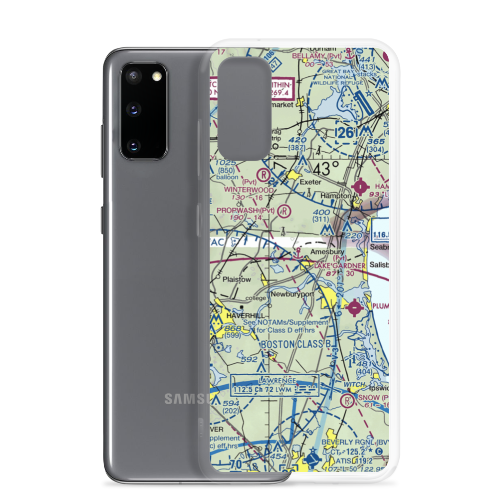 Lake Gardner Seaplane Base (6MA0) VFR Sectional Samsung Case Samsung Galaxy S20 model shown