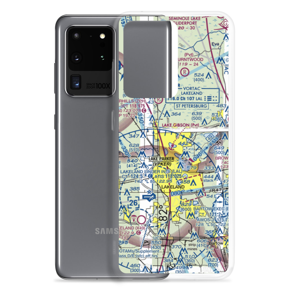 Lake Gibson Seaplane Base (8FA0) VFR Sectional Samsung Case Samsung Galaxy S20 Ultra model shown