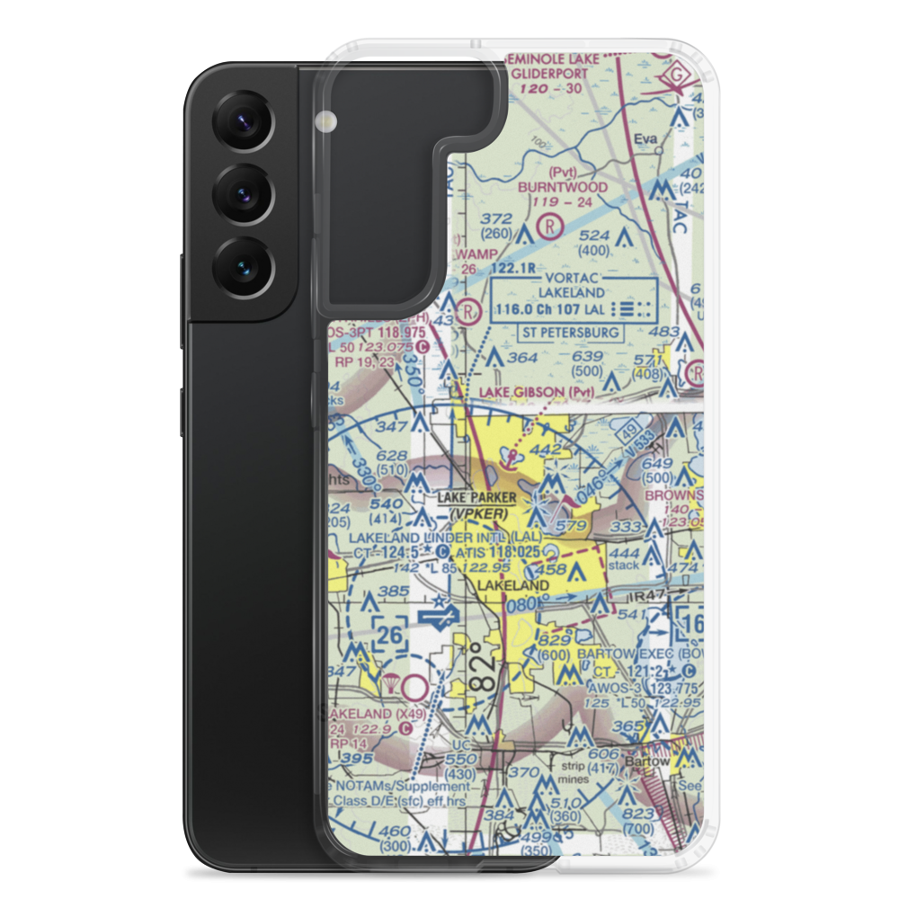 Lake Gibson Seaplane Base (8FA0) VFR Sectional Samsung Case Samsung Galaxy S22 Plus model shown